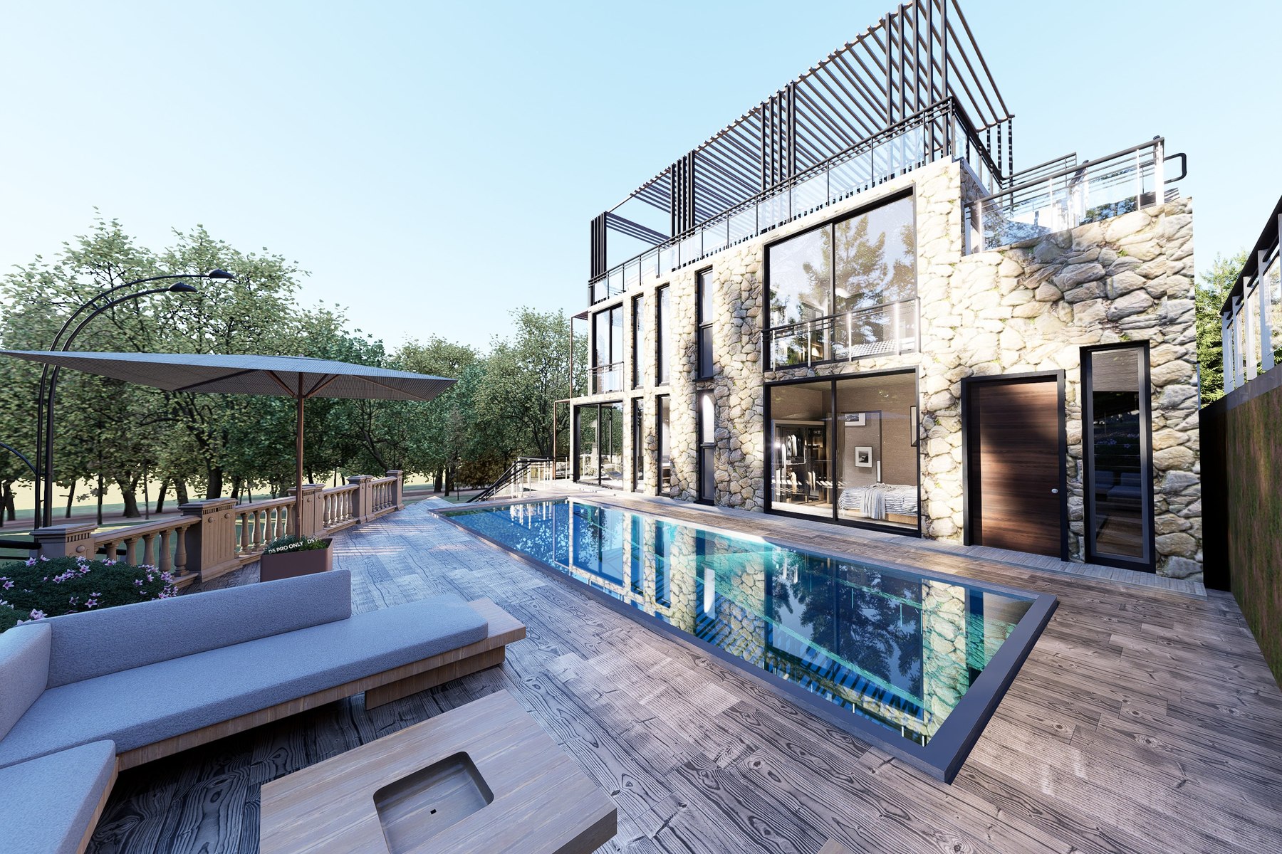 Outdoor terrace and rooftop lifestyle